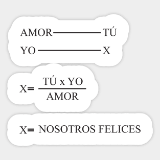 Fórmula del amor Sticker